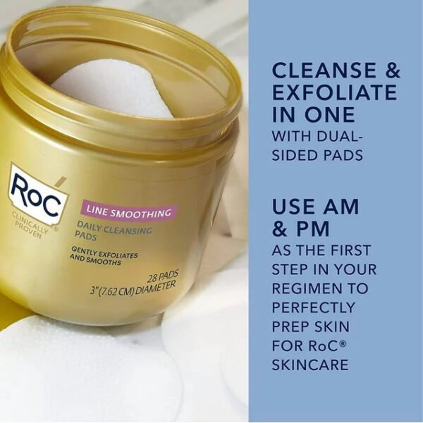 RoC Line Smoothing Daily Cleansing Pads, 28 ct