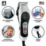 Wahl Color Pro+ Corded Hair Cutting Kit for Men, Women with Colored Attachment Combs