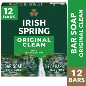 Irish Spring Bar Soap for Men, Original Clean Mens Bar Soap